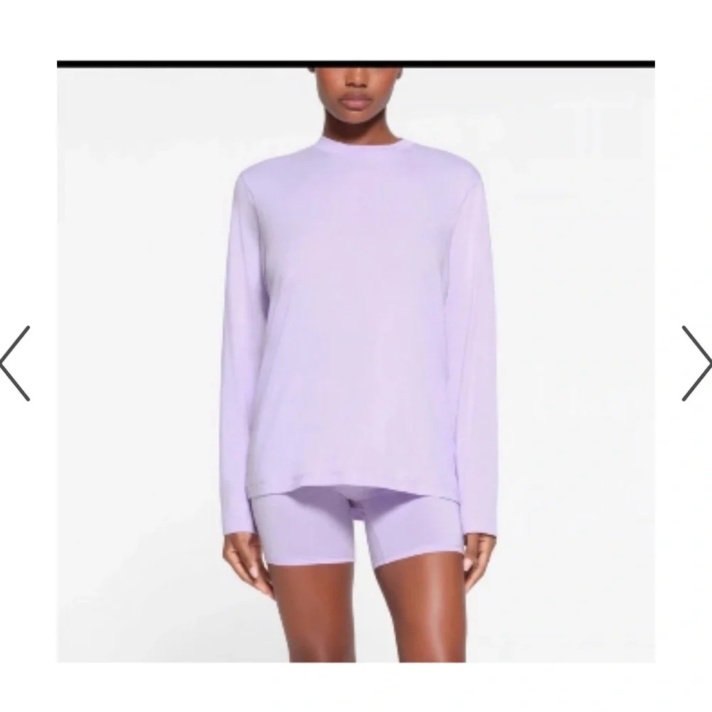 Skims boyfriend boxers & long sleeve tee set - Picture 1 of 9